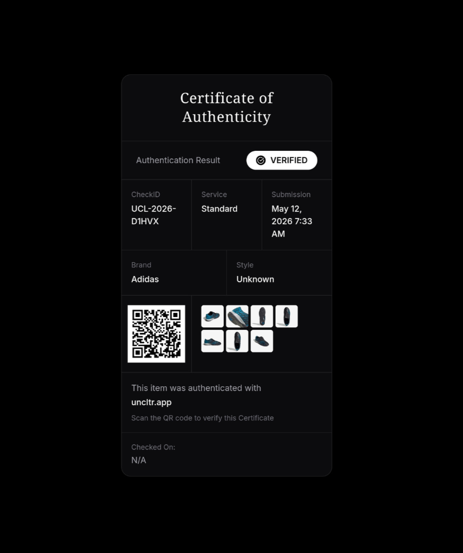 Certificate of Authenticity
